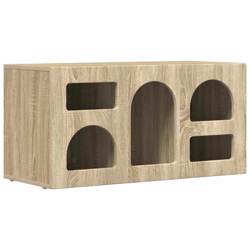 vidaXL Ντουλάπι TV ELST 80 x 35 x 40 εκ Δρύς Sonoma Επεξεργασμένο Ξύλο