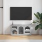 vidaXL Ντουλάπι TV ELST 80 x 35 x 40 εκ Σκυρόδεμα Γκρι