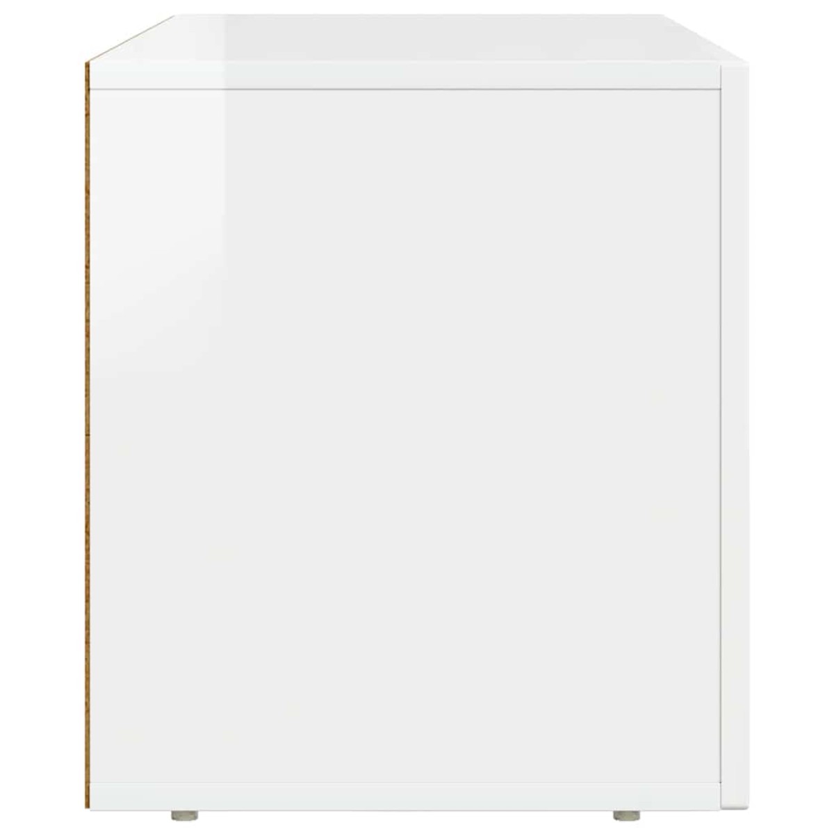 vidaXL Ντουλάπι TV ELST 80 x 35 x 40 εκ Υψηλής γυαλάδας λευκό
