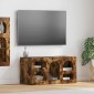 vidaXL Ντουλάπι TV ELST 80 x 35 x 40 εκ Καπνιστό Δρύς