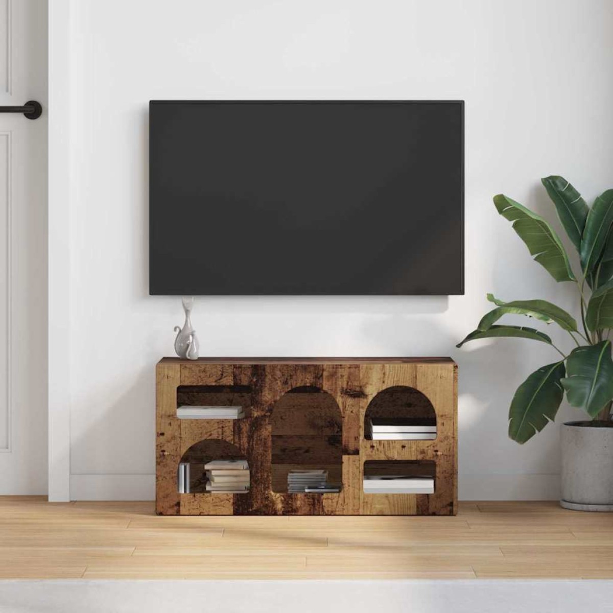 vidaXL Ντουλάπι TV ELST 80 x 35 x 40 εκ Παλιό ξύλο Επεξεργασμένο Ξύλο