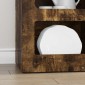 vidaXL Πλαϊνό γραφείο ELST Καπνιστό Δρύς 40 x 35 x 100,5 εκ