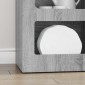 vidaXL Πλαϊνό γραφείο ELST Γκρίζο Σονομα 40 x 35 x 100,5 εκ