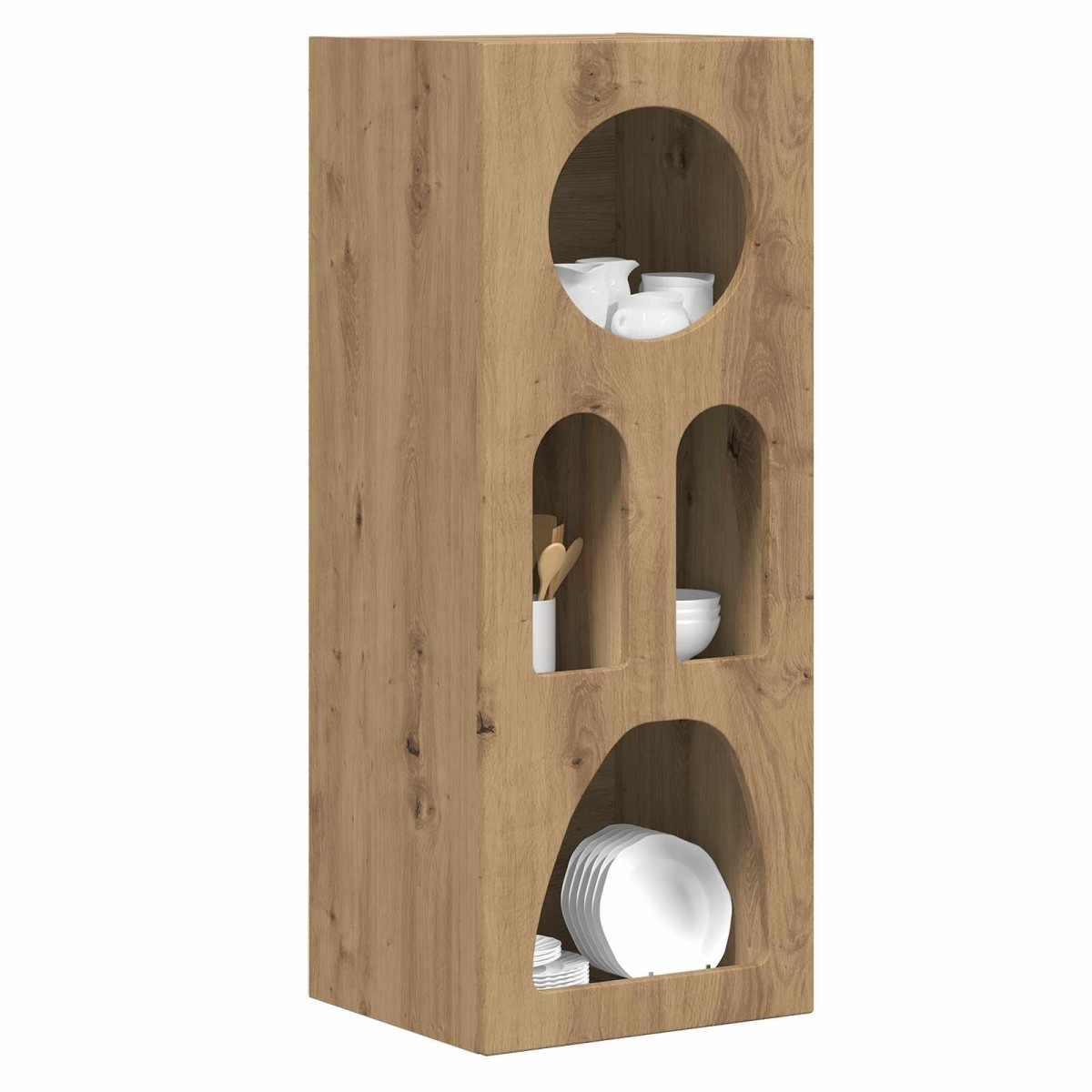 vidaXL Πλαϊνό γραφείο ELST Artisan Oak 40 x 35 x 100.5 εκ