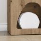 vidaXL Πλαϊνό γραφείο ELST Artisan Oak 40 x 35 x 100.5 εκ