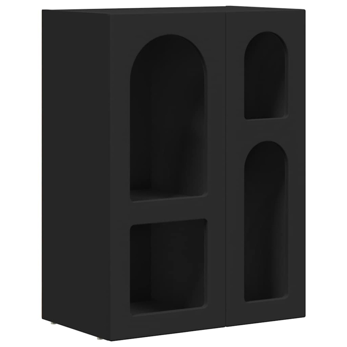 vidaXL Πλαϊνό γραφείο ELST Μαύρο 59 x 35 x 80.5 εκ. Επεξεργασμένο Ξύλο