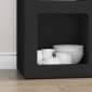 vidaXL Πλαϊνό γραφείο ELST Μαύρο 59 x 35 x 80.5 εκ. Επεξεργασμένο Ξύλο