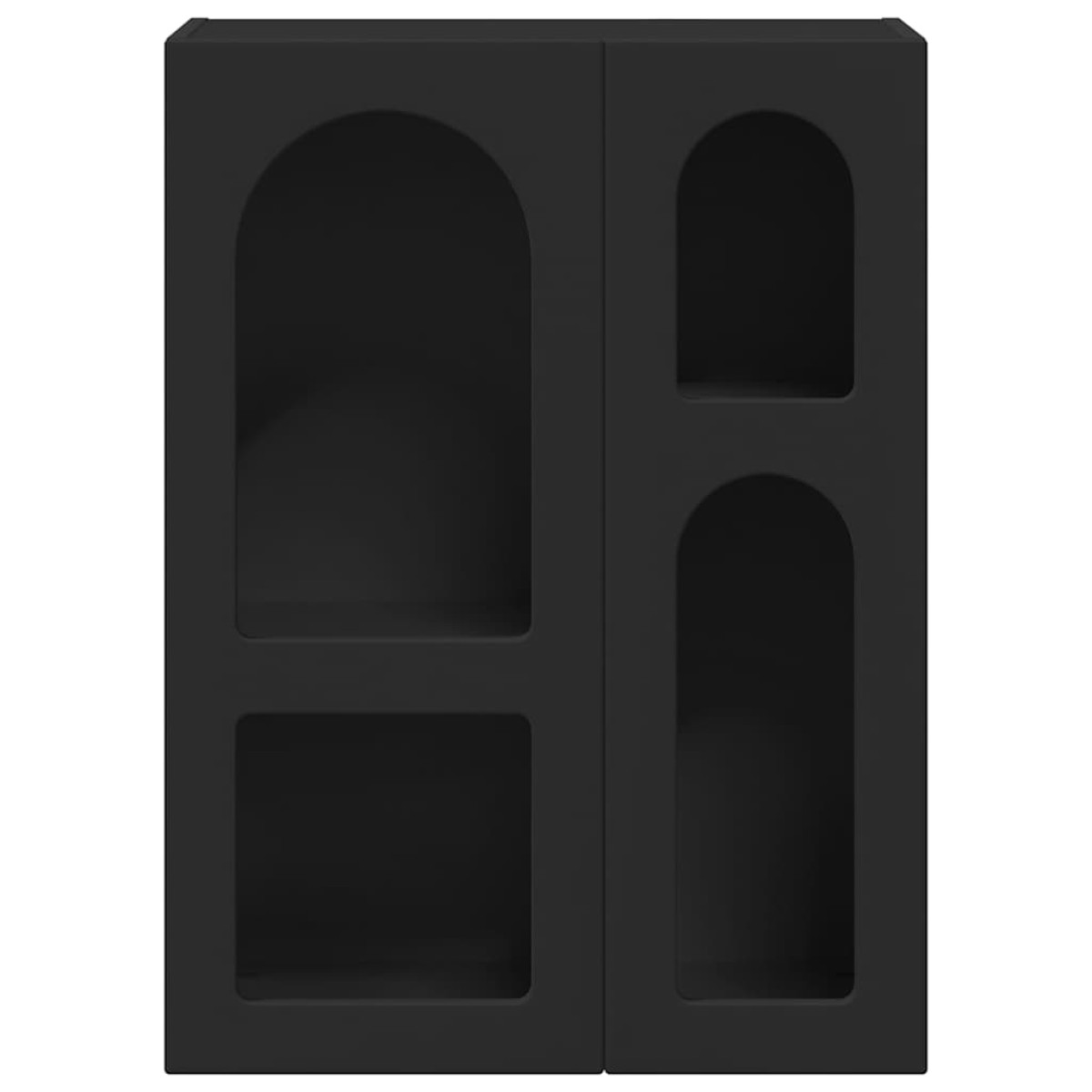 vidaXL Πλαϊνό γραφείο ELST Μαύρο 59 x 35 x 80.5 εκ. Επεξεργασμένο Ξύλο