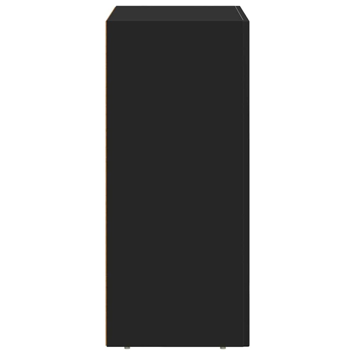 vidaXL Πλαϊνό γραφείο ELST Μαύρο 59 x 35 x 80.5 εκ. Επεξεργασμένο Ξύλο