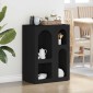 vidaXL Πλαϊνό γραφείο ELST Μαύρο 59 x 35 x 80.5 εκ. Επεξεργασμένο Ξύλο