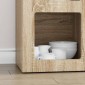 vidaXL Πλαϊνό γραφείο ELST Δρύς Sonoma 59 x 35 x 80.5 εκ.