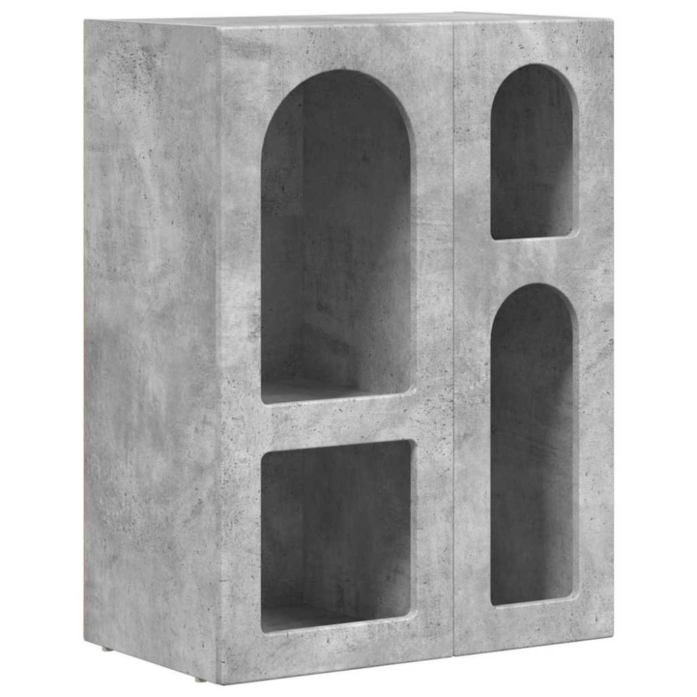 vidaXL Πλαϊνό γραφείο ELST Σκυρόδεμα Γκρι 59 x 35 x 80.5 εκ.