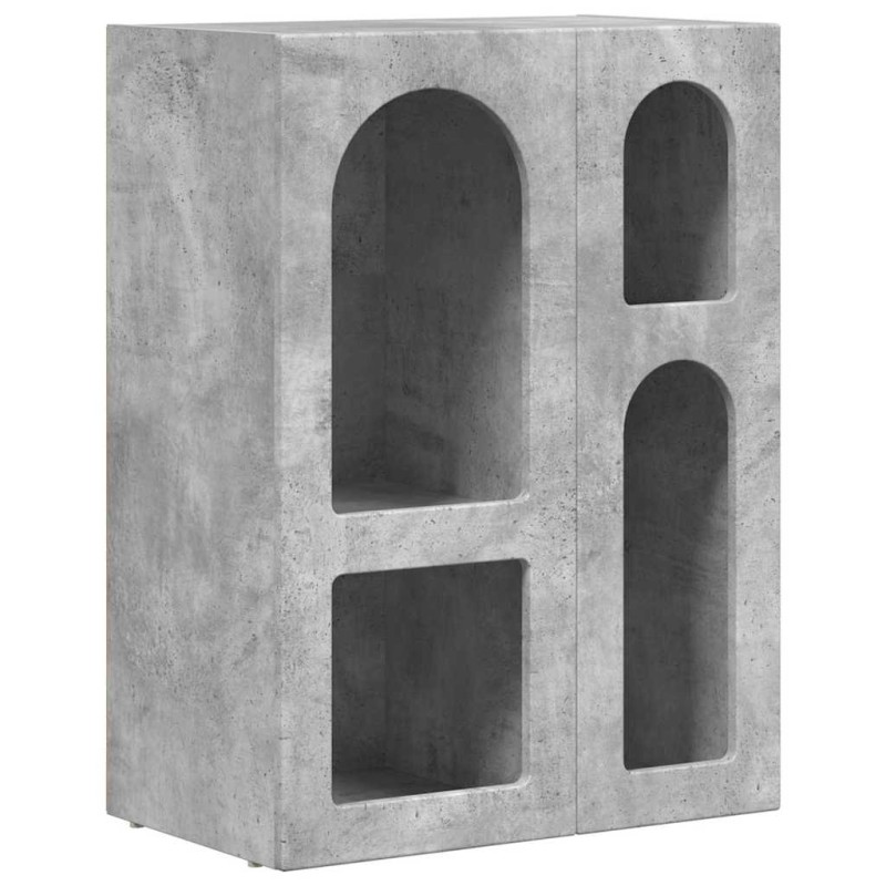 vidaXL Πλαϊνό γραφείο ELST Σκυρόδεμα Γκρι 59 x 35 x 80.5 εκ.