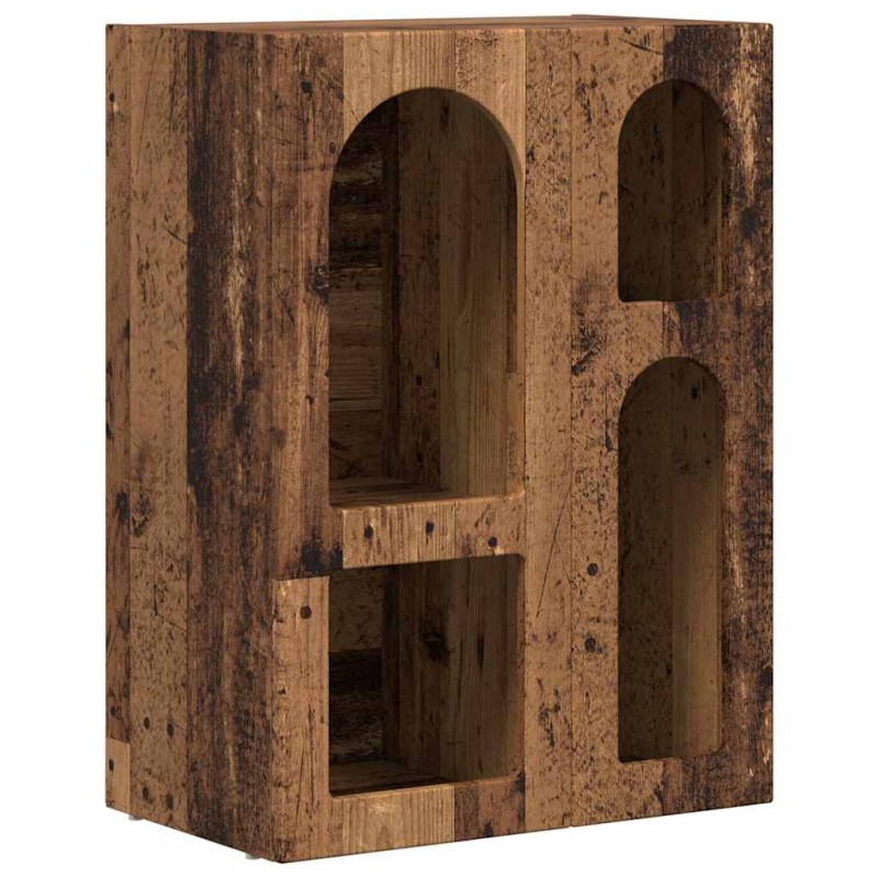 vidaXL Πλαϊνό γραφείο ELST Παλιό ξύλο 59 x 35 x 80.5 εκ.