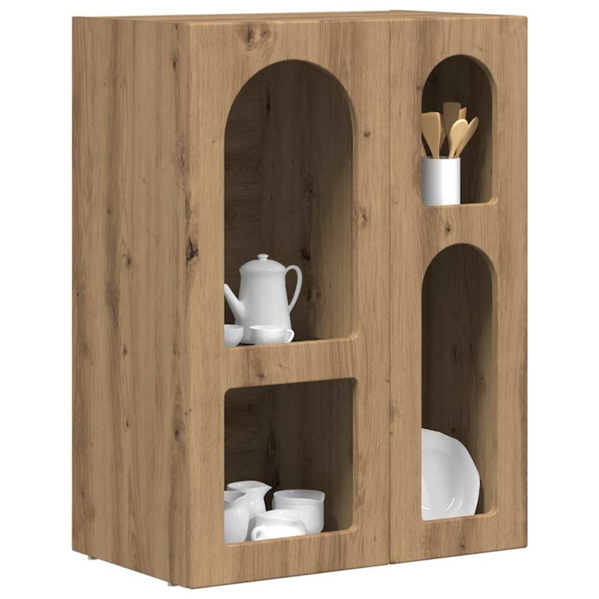 vidaXL Πλαϊνό γραφείο ELST Artisan Oak 59 x 35 x 80.5 εκ.