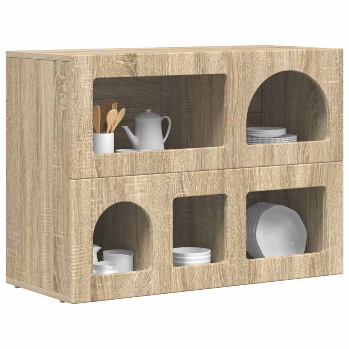 vidaXL Πλαϊνό γραφείο ELST Δρύς Sonoma 80.5 x 35 x 59 εκ.