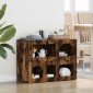 vidaXL Πλαϊνό γραφείο ELST Καπνιστό Δρύς 80.5 x 35 x 59 εκ.