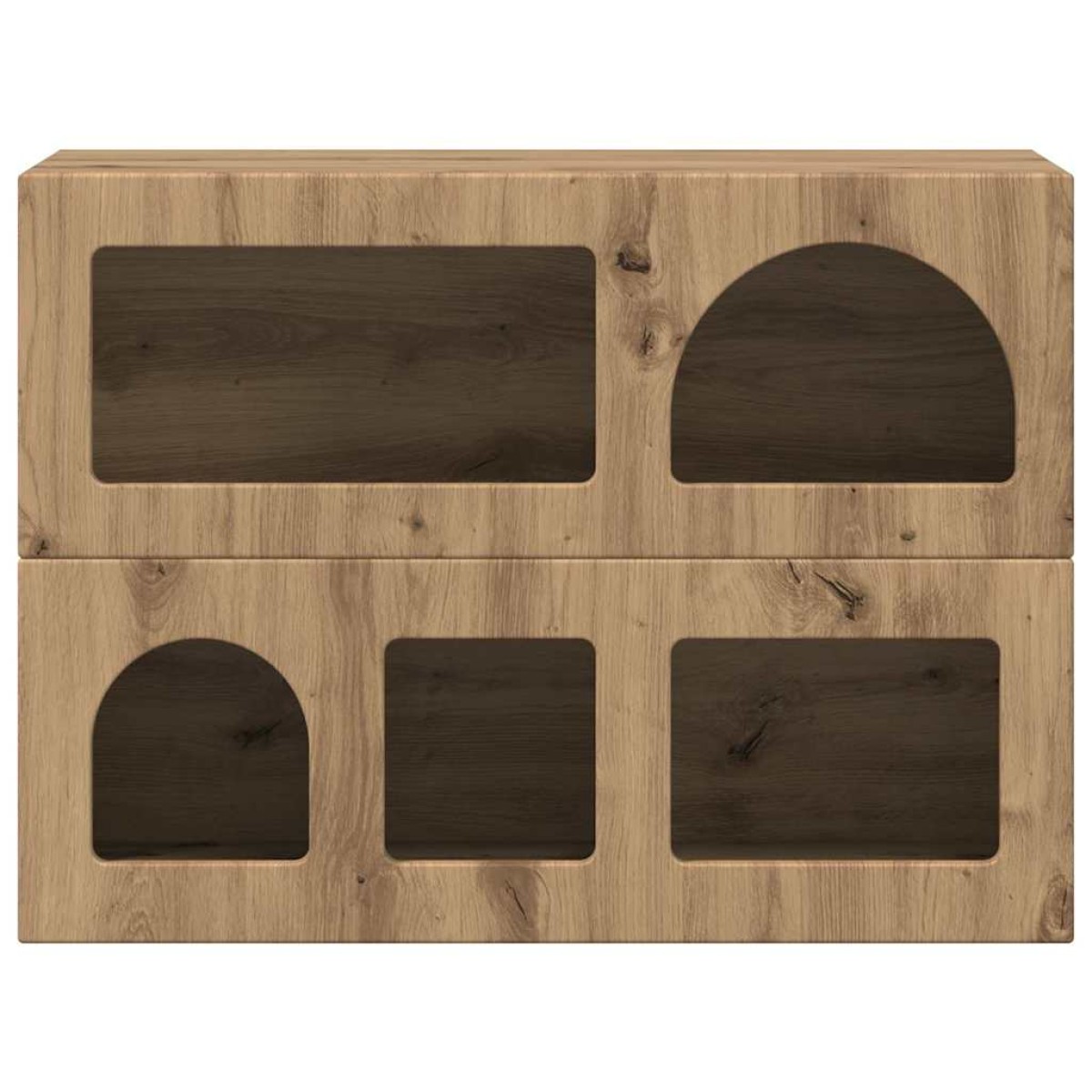 vidaXL Πλαϊνό γραφείο ELST Artisan Oak 80.5 x 35 x 59 εκ.