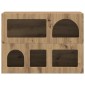 vidaXL Πλαϊνό γραφείο ELST Artisan Oak 80.5 x 35 x 59 εκ.