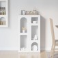 vidaXL Πλαϊνό γραφείο ELST Λευκό 59 x 35 x 100,5 εκ Επεξεργασμένο Ξύλο