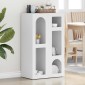 vidaXL Πλαϊνό γραφείο ELST Λευκό 59 x 35 x 100,5 εκ Επεξεργασμένο Ξύλο