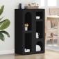 vidaXL Πλαϊνό γραφείο ELST Μαύρο 59 x 35 x 100,5 εκ Επεξεργασμένο Ξύλο