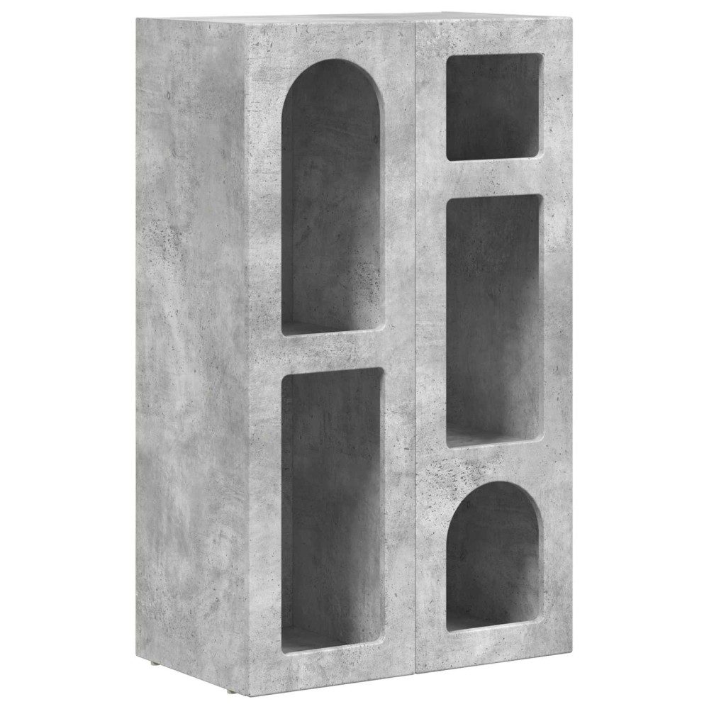 vidaXL Πλαϊνό γραφείο ELST Σκυρόδεμα Γκρι 59 x 35 x 100,5 εκ