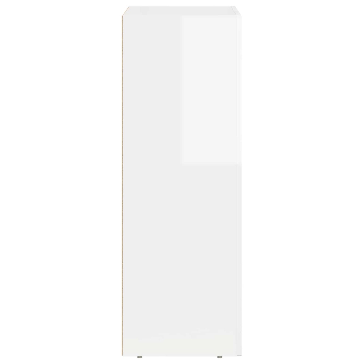 vidaXL Πλαϊνό γραφείο ELST Υψηλής γυαλάδας λευκό 59 x 35 x 100,5 εκ