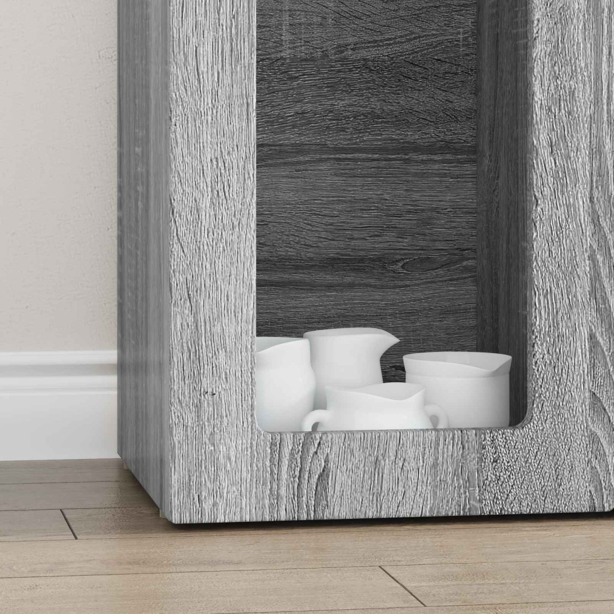 vidaXL Πλαϊνό γραφείο ELST Γκρίζο Σονομα 59 x 35 x 100,5 εκ