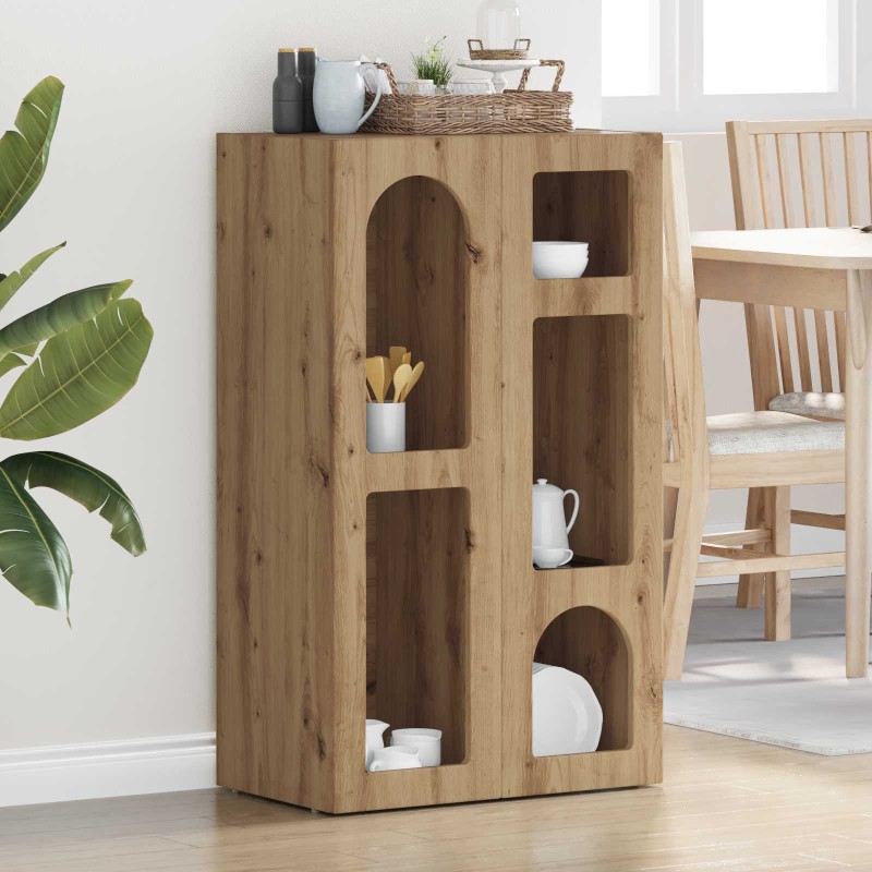 vidaXL Πλαϊνό γραφείο ELST Artisan Oak 59 x 35 x 100,5 εκ