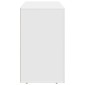 vidaXL Πλαϊνό γραφείο ELST Λευκό 100 x 35 x 59 εκ Επεξεργασμένο Ξύλο