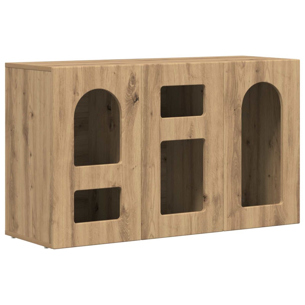 vidaXL Πλαϊνό γραφείο ELST Artisan Oak 100 x 35 x 59 εκ