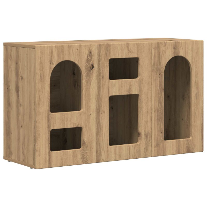 vidaXL Πλαϊνό γραφείο ELST Artisan Oak 100 x 35 x 59 εκ