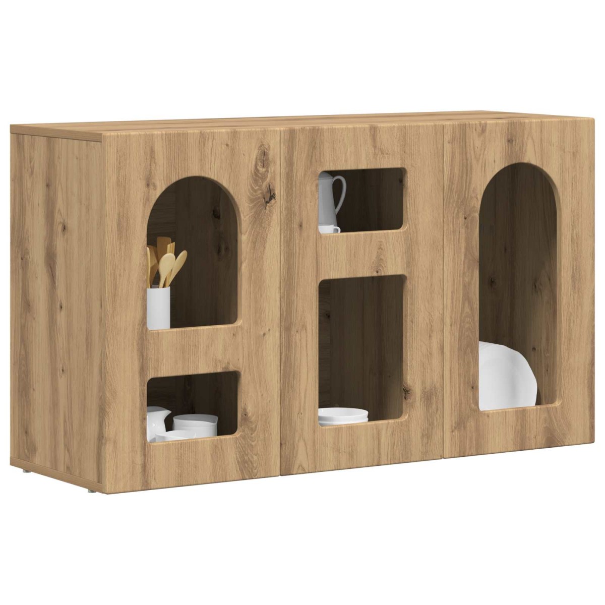 vidaXL Πλαϊνό γραφείο ELST Artisan Oak 100 x 35 x 59 εκ