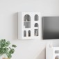 vidaXL Κρεμαστό ντουλάπι με ράφι ELST Λευκό 59 x 20 x 71,5 εκ