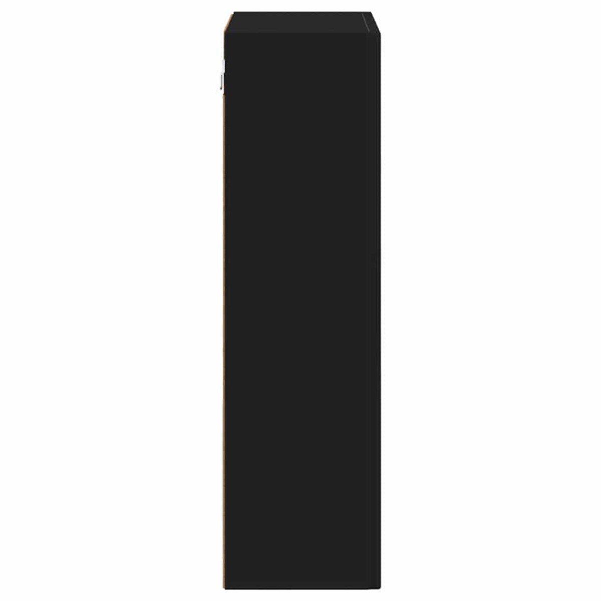 vidaXL Κρεμαστό ντουλάπι με ράφι ELST Μαύρο 59 x 20 x 71,5 εκ