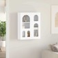 vidaXL Κρεμαστό ντουλάπι ELST Γυαλιστερό Λευκό 59 x 20 x 71,5 εκ