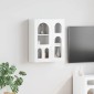 vidaXL Κρεμαστό ντουλάπι ELST Γυαλιστερό Λευκό 59 x 20 x 71,5 εκ