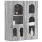 vidaXL Κρεμαστό ντουλάπι με ράφι ELST Γκρι Sonoma 59 x 20 x 71,5 εκ