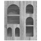 vidaXL Κρεμαστό ντουλάπι με ράφι ELST Γκρι Sonoma 59 x 20 x 71,5 εκ