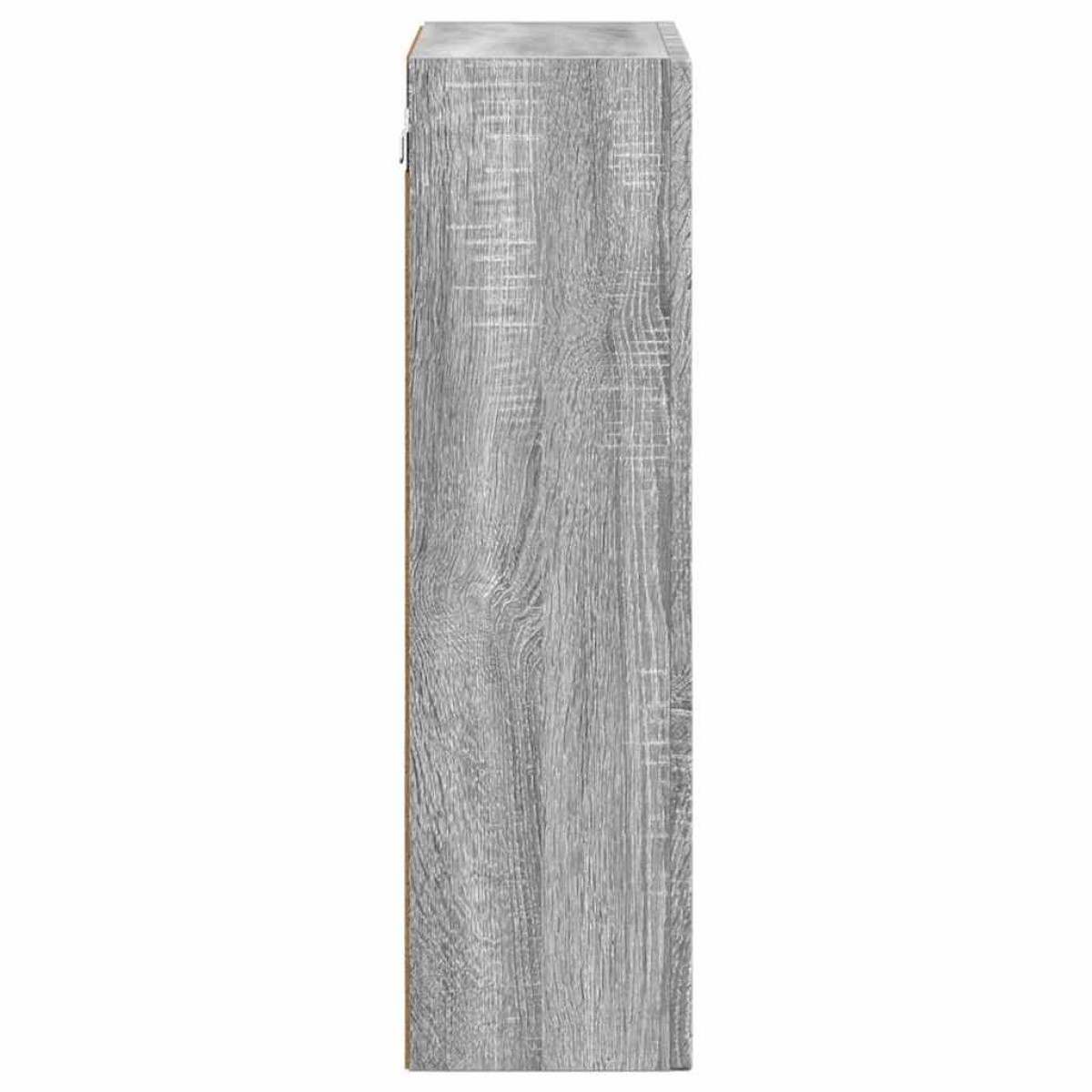vidaXL Κρεμαστό ντουλάπι με ράφι ELST Γκρι Sonoma 59 x 20 x 71,5 εκ