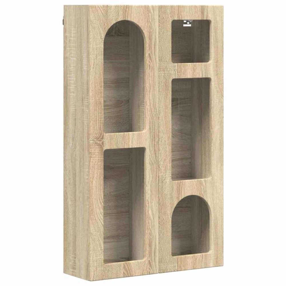 vidaXL Κρεμαστό ντουλάπι με ράφι ELST Sonoma Δρυς 59 x 20 x 100 εκ