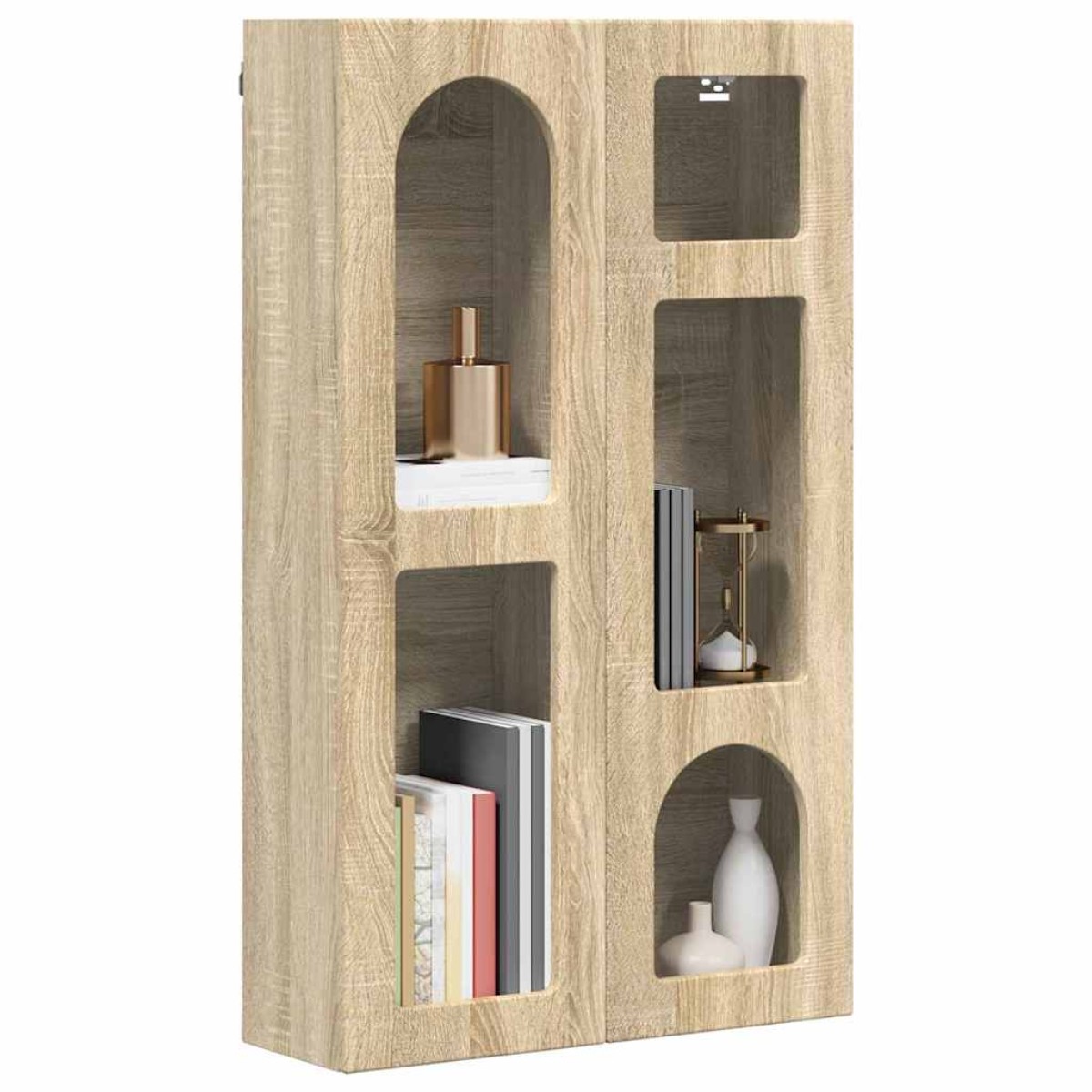 vidaXL Κρεμαστό ντουλάπι με ράφι ELST Sonoma Δρυς 59 x 20 x 100 εκ