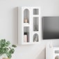 vidaXL Κρεμαστό ντουλάπι ELST Γυαλιστερό Λευκό 59 x 20 x 100 εκ