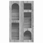 vidaXL Κρεμαστό ντουλάπι με ράφι ELST Γκρι Sonoma 59 x 20 x 100 εκ