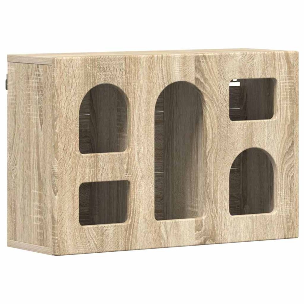 vidaXL Κρεμαστό ντουλάπι με ράφι ELST Sonoma Δρυς 60 x 20 x 40 εκ