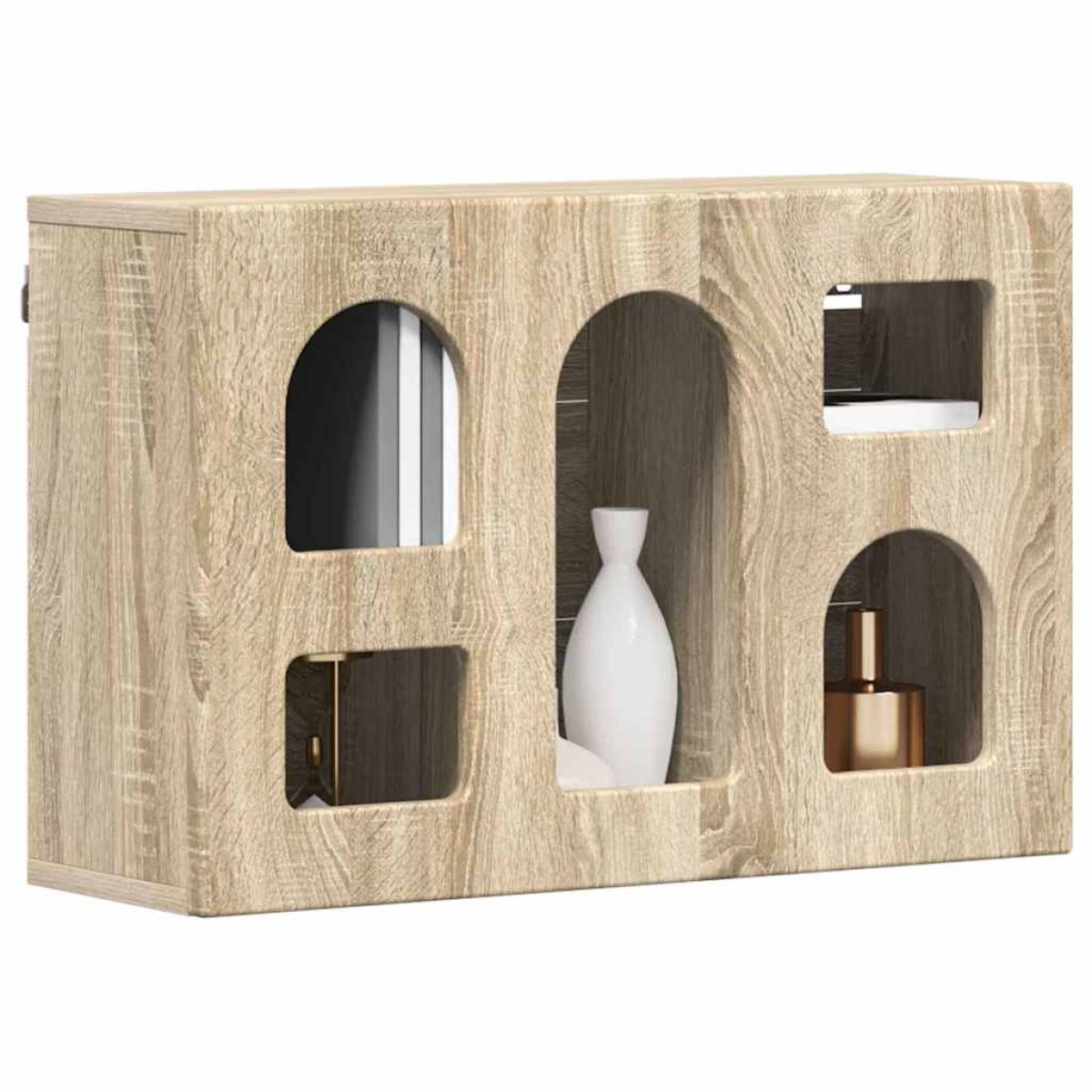 vidaXL Κρεμαστό ντουλάπι με ράφι ELST Sonoma Δρυς 60 x 20 x 40 εκ