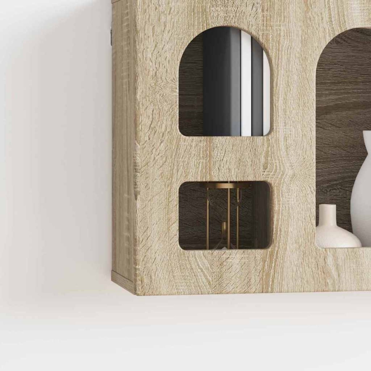 vidaXL Κρεμαστό ντουλάπι με ράφι ELST Sonoma Δρυς 60 x 20 x 40 εκ