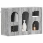 vidaXL Κρεμαστό ντουλάπι με ράφι ELST Γκρι Sonoma 60 x 20 x 40 εκ