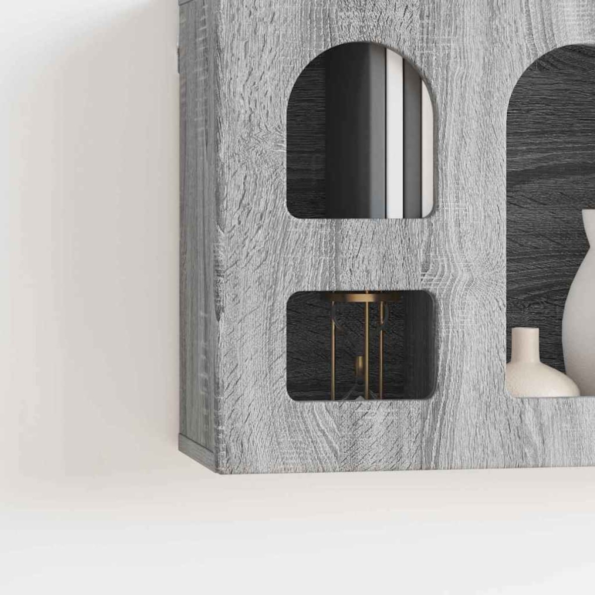 vidaXL Κρεμαστό ντουλάπι με ράφι ELST Γκρι Sonoma 60 x 20 x 40 εκ